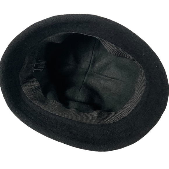 Silverstone Black Angora Blend Bucket Hat Flower Accent One Size Fits most - Picture 8 of 10